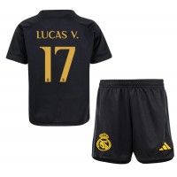 Real Madrid Lucas Vazquez #17 Tretí Detský futbalový dres 2023-24 Krátky Rukáv (+ trenírky)